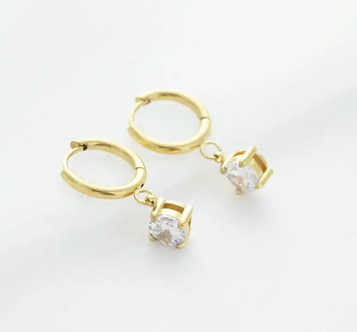 Elise Clear Crystal EARRING