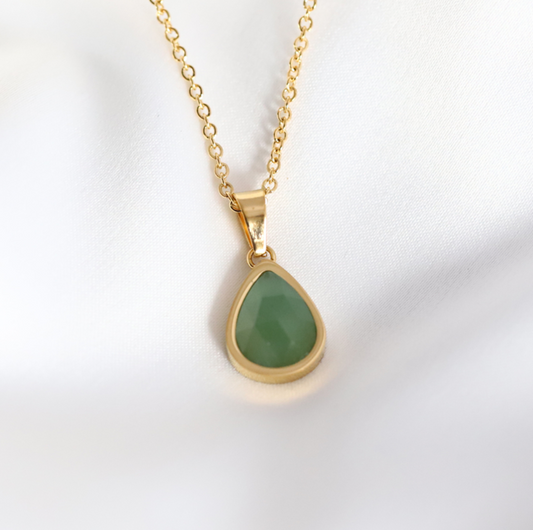 Olivia Green Drop NECKLACE